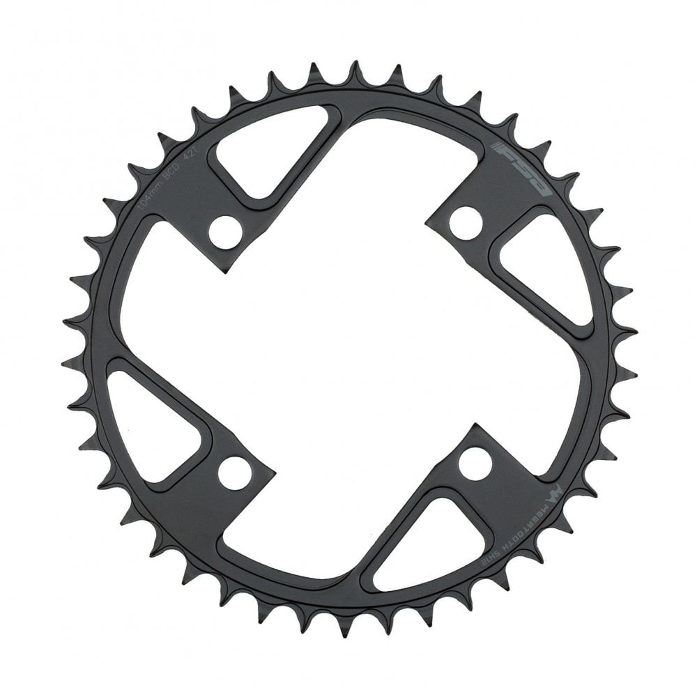FSA Chainrings (e-Bike) - Ebike Steel Chainring 1x12 104BCD - Colour: Black, Chain Ring Size: 42T
