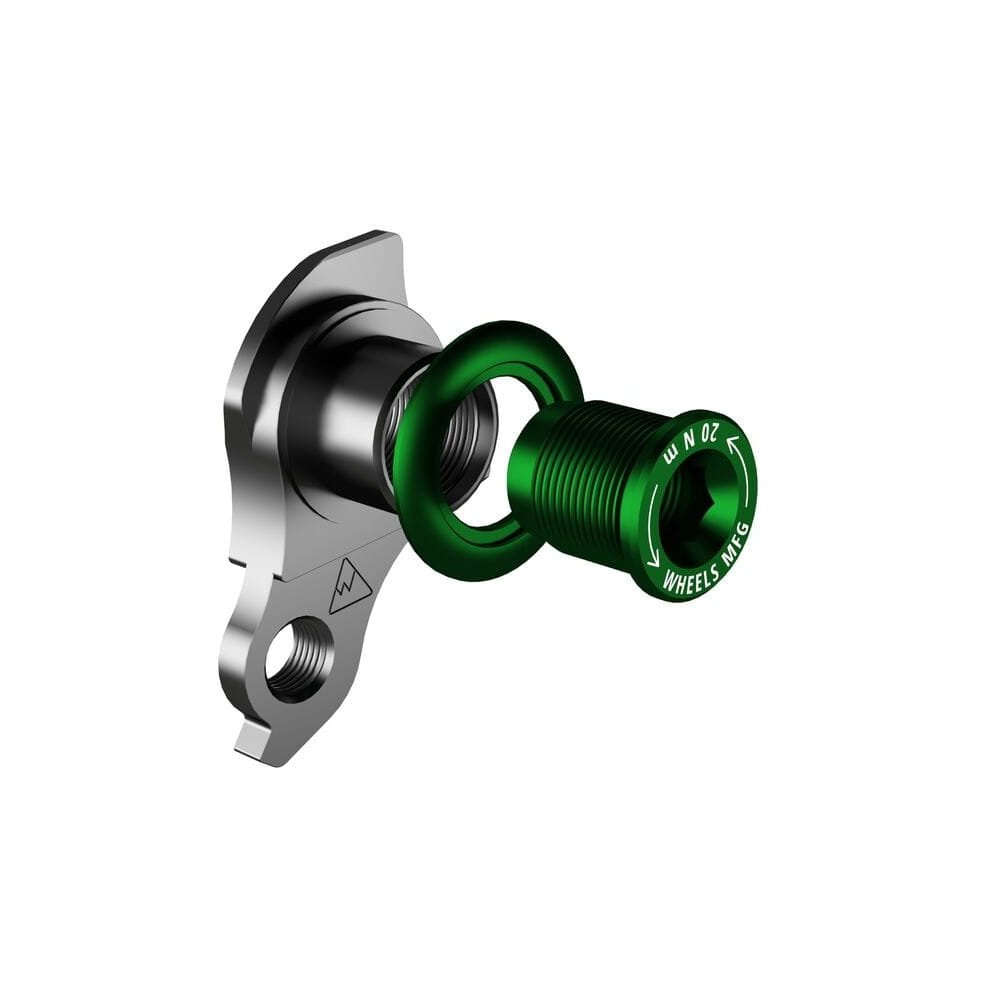 Wheels Manufacturing Replaceable Derailleur Hanger / Dropout 487-9 Green Bolt Hanger