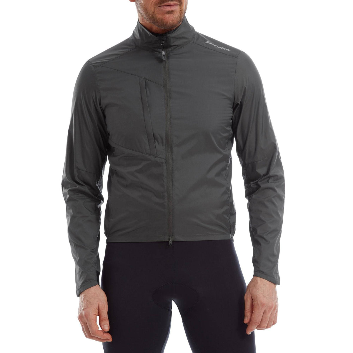 Altura Airstream men's windproof cycling jacket with breathable mesh and reflective trim, designed for outdoor biking.