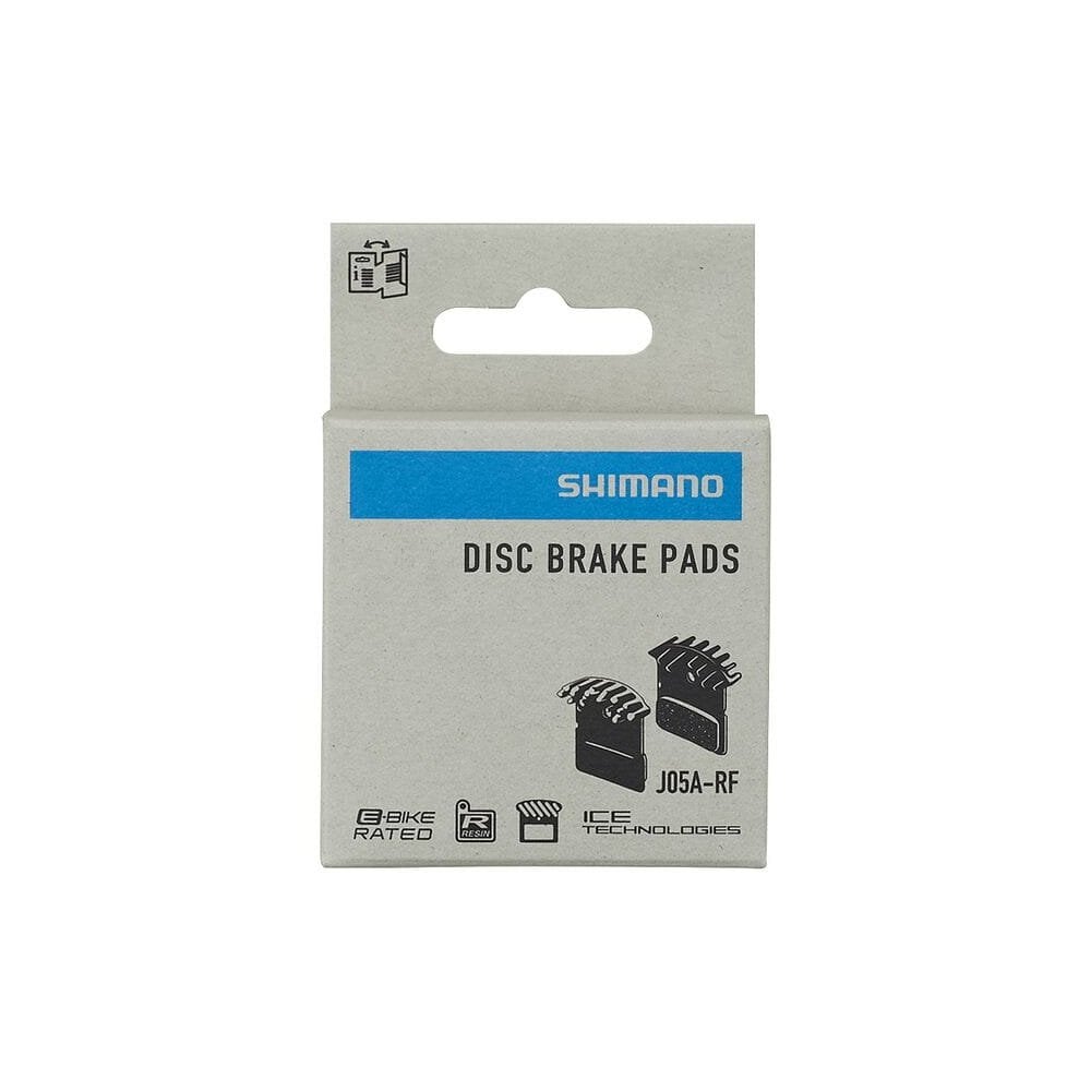 Shimano J05A-Rf Disc Pads And Spring Alloy Back With Cooling Fins Resin Disc Pads