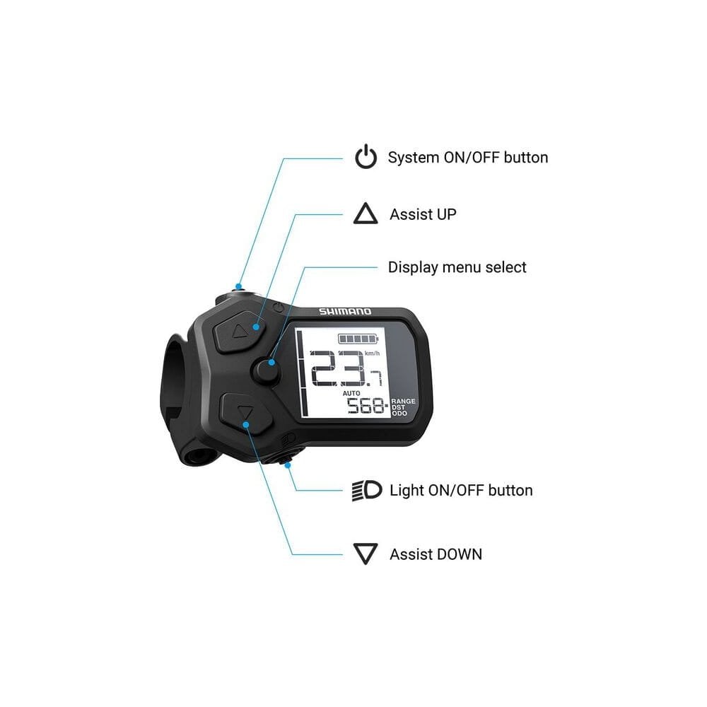 Shimano Sc-En500 Cycle Computer 22.2 Mm Clamp E-Bike Parts