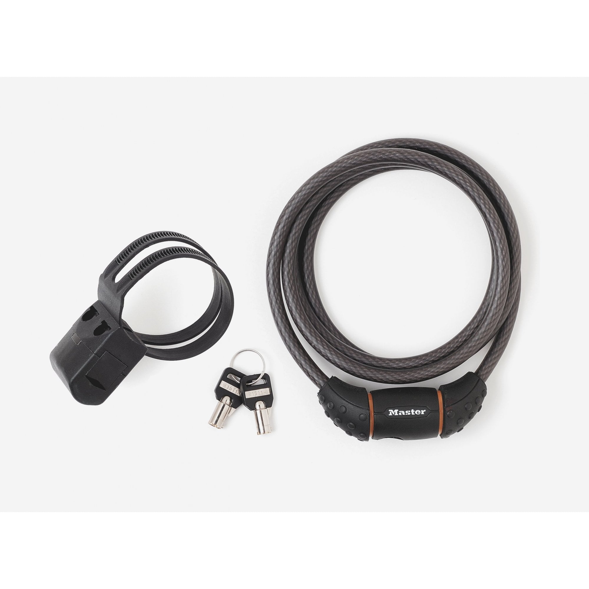 Master Lock Cable Locks - Cable Key Lock 10mm x 1.8m [8130] Black