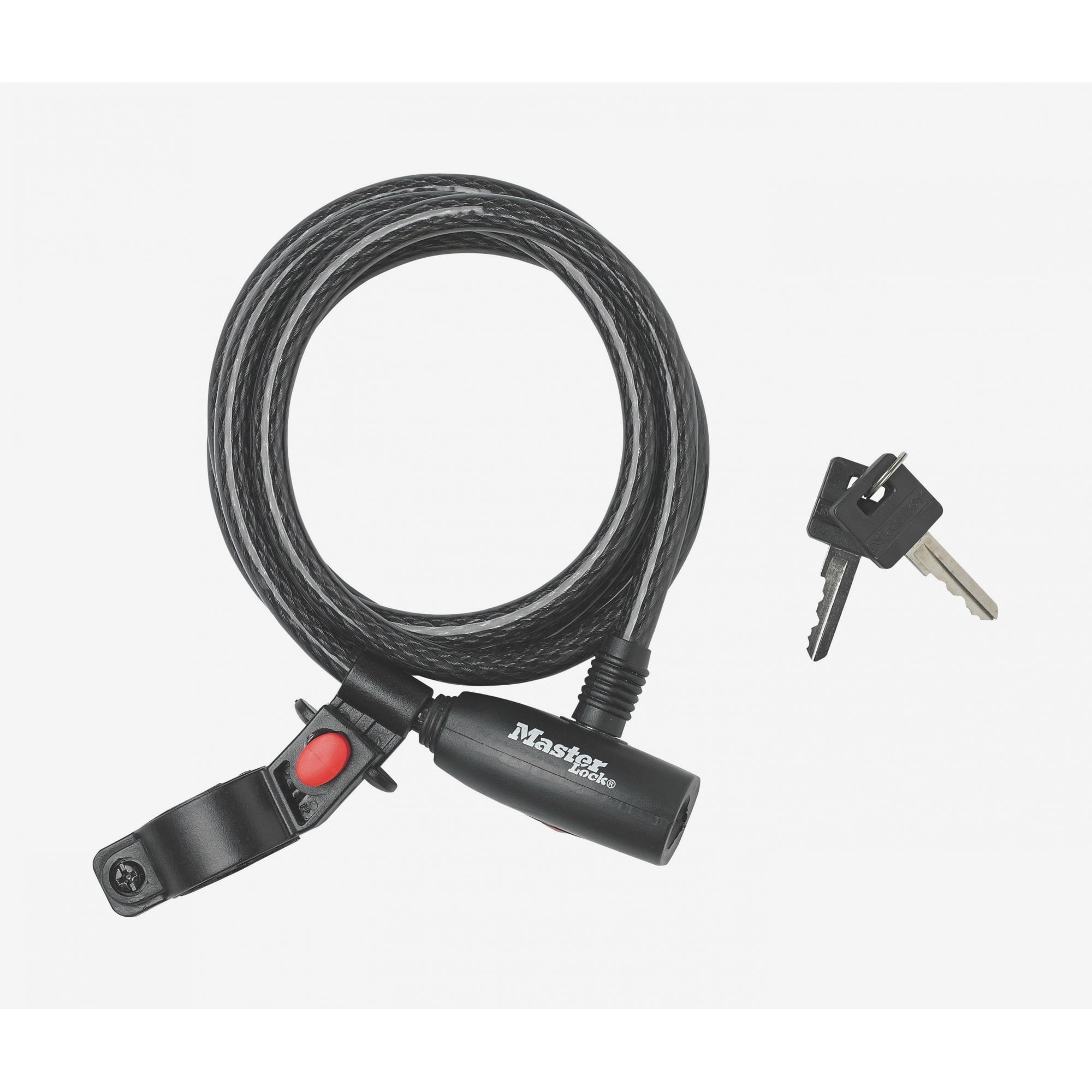 Master Lock Cable Locks - Cable Key Lock 10mm x 1.8m [8232] Black