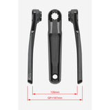 Fsa Ebike Chainset Ck762Nc Isis 22.0Mm Black Cranks