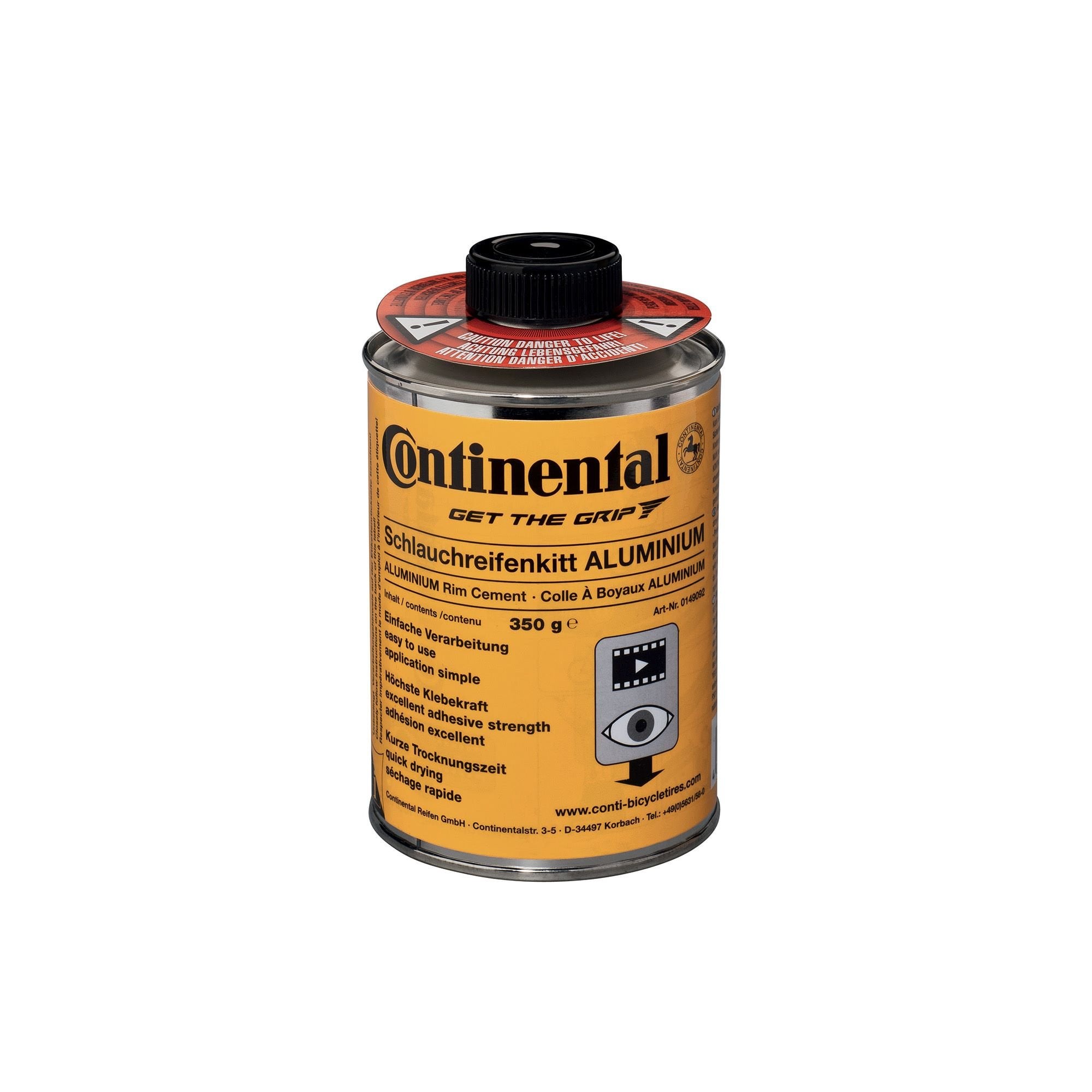 Continental Tubular Rim Cement Alu 350G Can Rim Spares