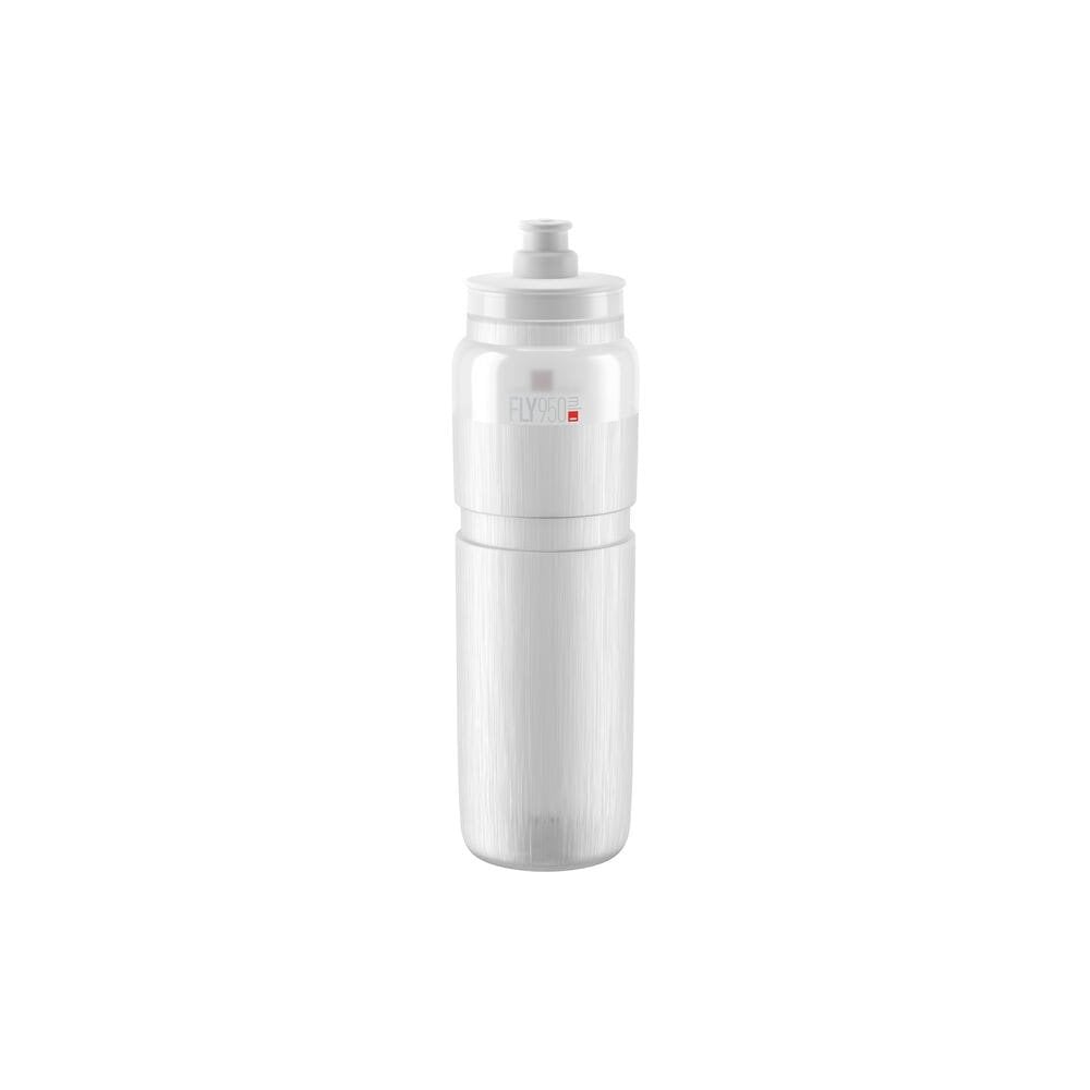 Elite Bottles Fly Tex Smoke 550ml racing bidon with enhanced grip and quick-open cap, designed for cycling accessories.