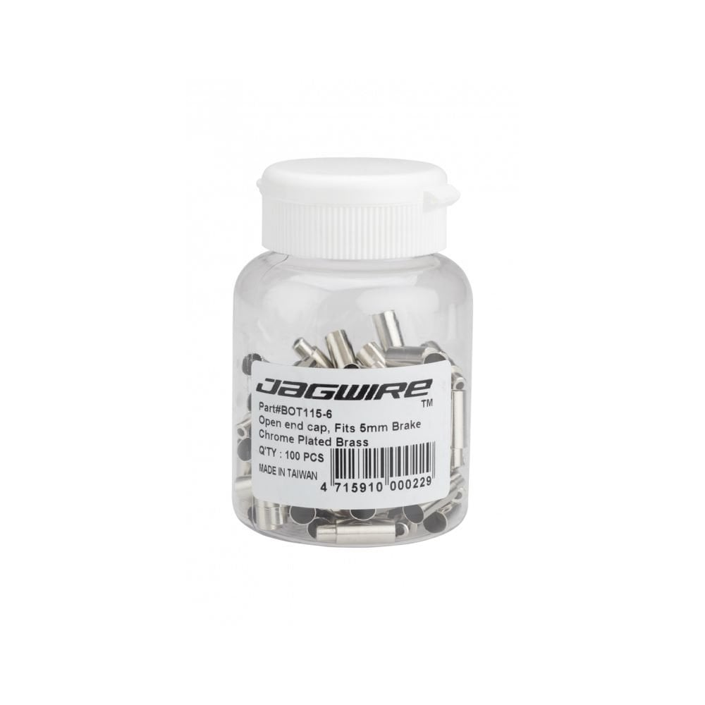 Jagwire End Caps Open 5Mm Brake To 4Mm Road Cable Stops Brass Spares & Accessories