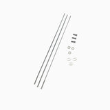 Zipp Spokes & Nipples & Washers Cx Ray Straight-Pull External Hex Secure Lock Black Oxide 184Mm (3 Pcs)