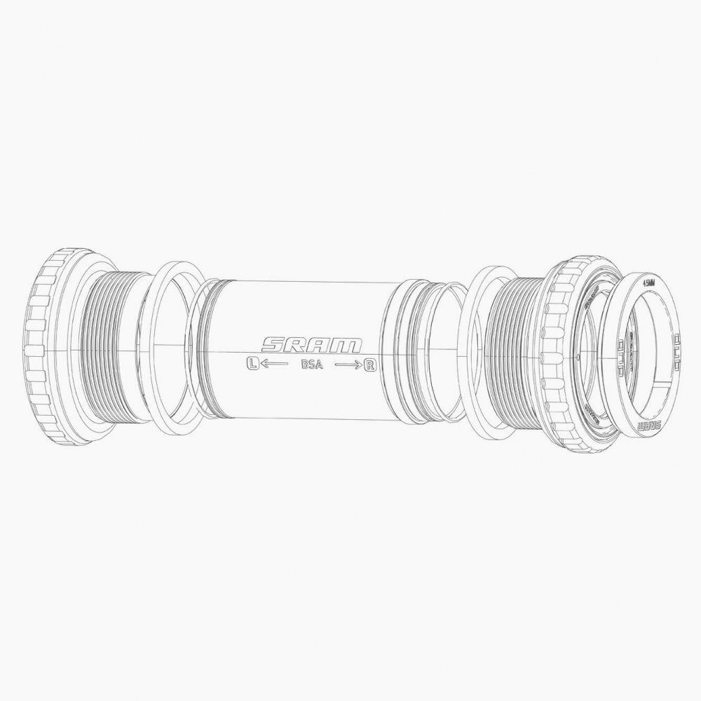 Sram Bottom Bracket Shield And Wave Washer Assy Bottom Bracket