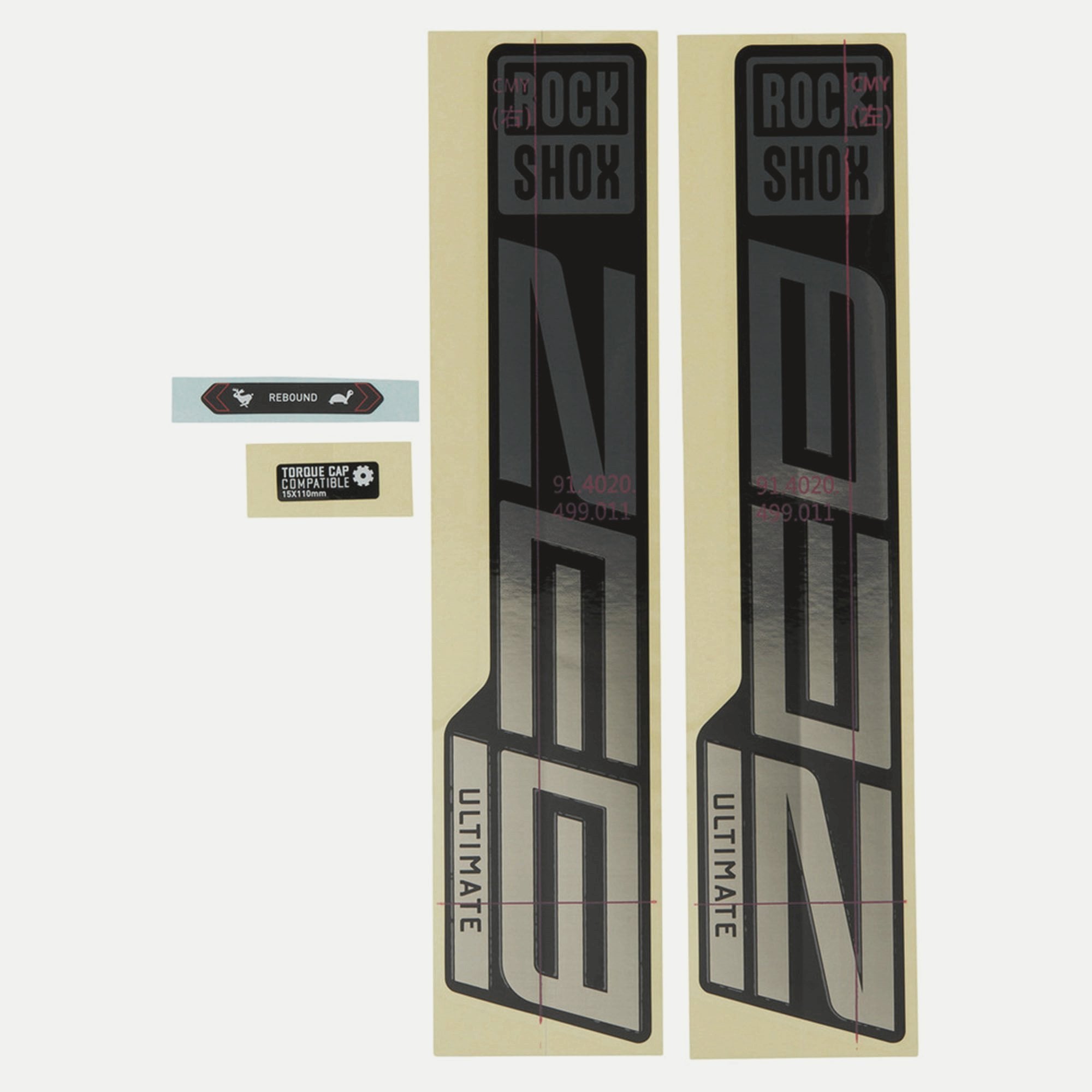 Sram Fork Decal Kit Zeb Ultimate 27/29 (2021) Spares & Accesories