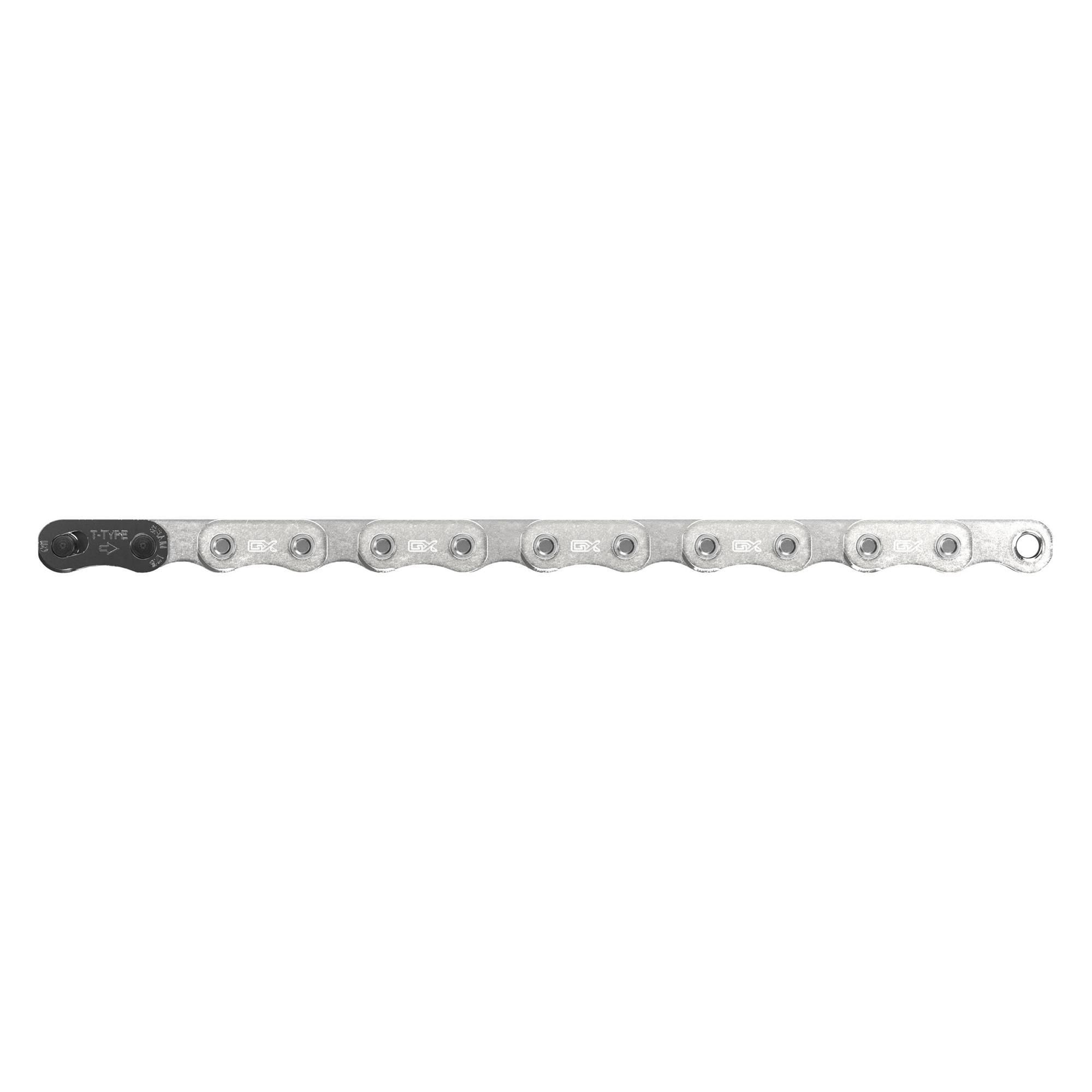 Sram Chain Gx T-Type Eagle Solidpin 126 Links W/Powerlock T-Type 1Pc: Silver 12 Speed Chain