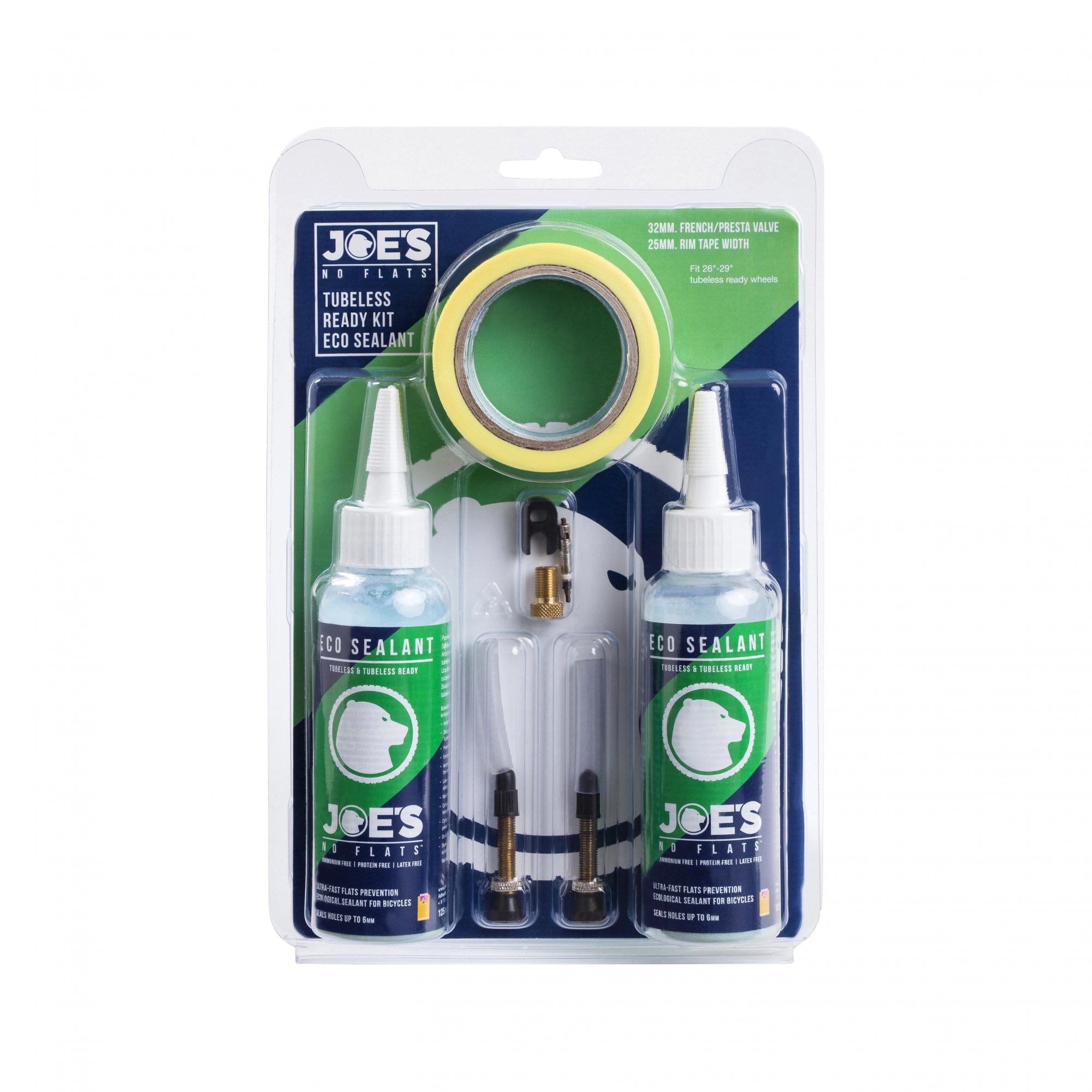 Joe'S No Flats Tubeless Ready Kit (Eco Sealant) Tubeless