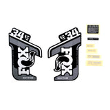 Fox Fork 34 Decal Kit: E-Bike + Rhythm Grey Logo Matte Black 2021 Spares & Accesories