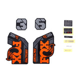 Fox Fork 36 Decal Kit: F-S E-Bike+ Orange Logo Shiny Black 2021 Spares & Accesories