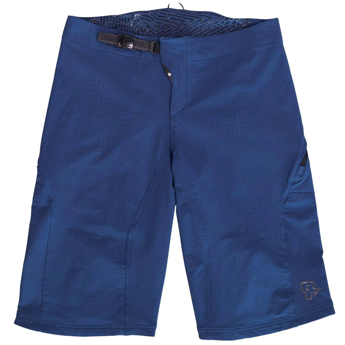 Race Face Ruxton unisex MTB shorts with adjustable ratchet closure and multiple pockets for cycling comfort and durability.