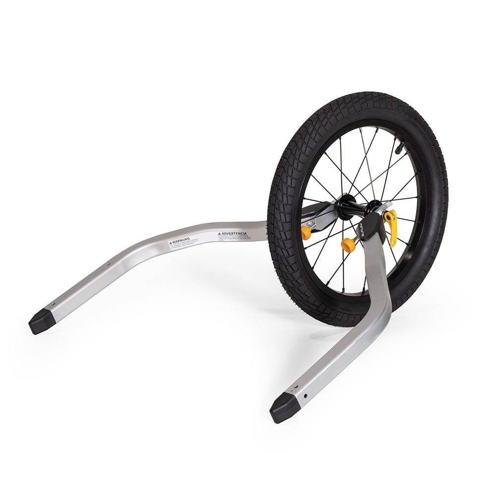 Burley Jogger Stability Kit with 16-inch front wheel for child bike trailers, designed to enhance stability and conversion.