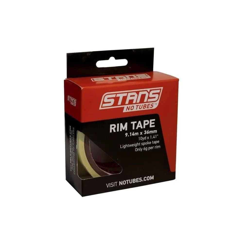 Stan's No Tubes rim tape for tubeless-ready wheels, durable and reliable sealant tape for seamless tubeless setup on bike wheels.