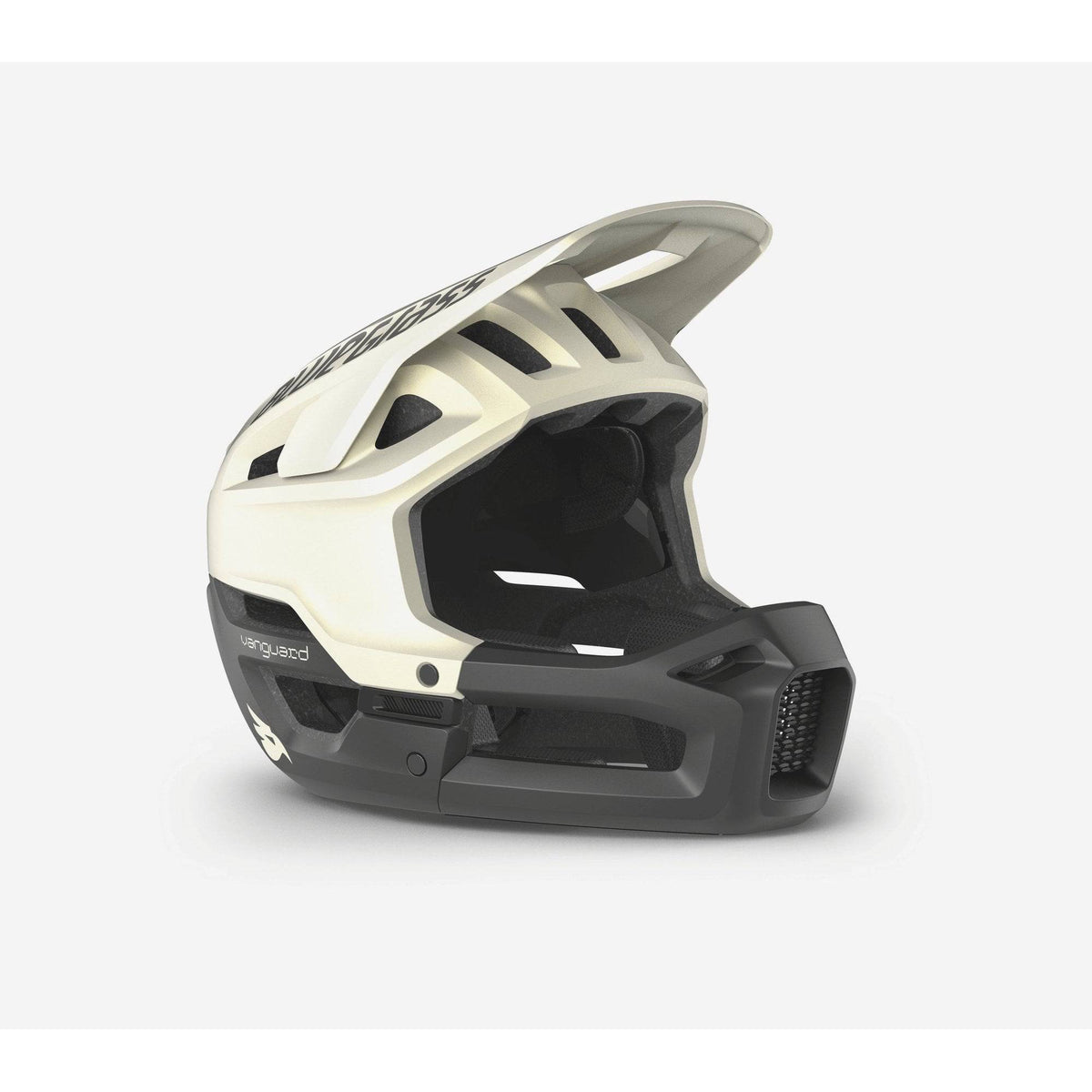 Bluegrass Vanguard Core MIPS full-face helmet for MTB and E-Bike riding, featuring blue color and adjustable straps.
