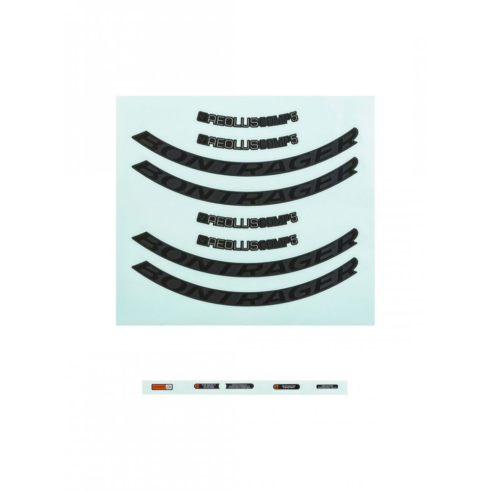 Bontrager Aeolus Comp Disc Rim Decal Sets Wheel Spares