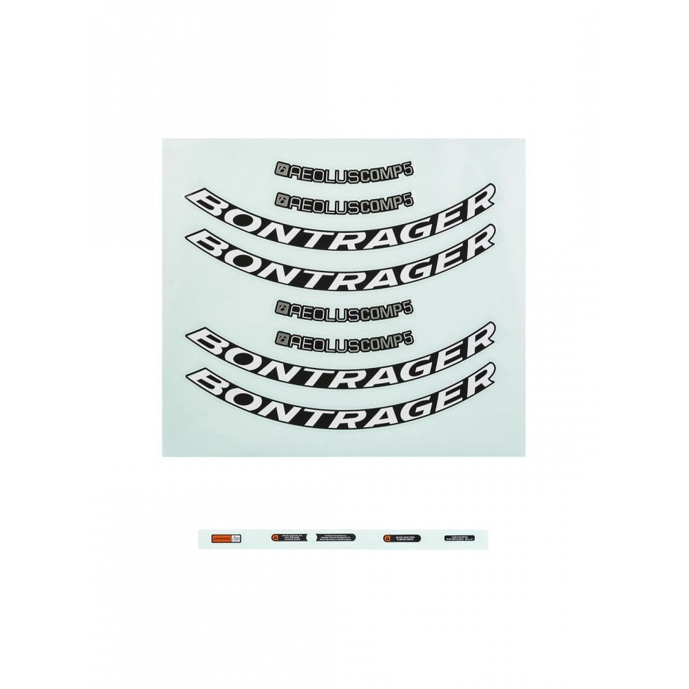 Bontrager Aeolus Comp Disc Rim Decal Sets Wheel Spares