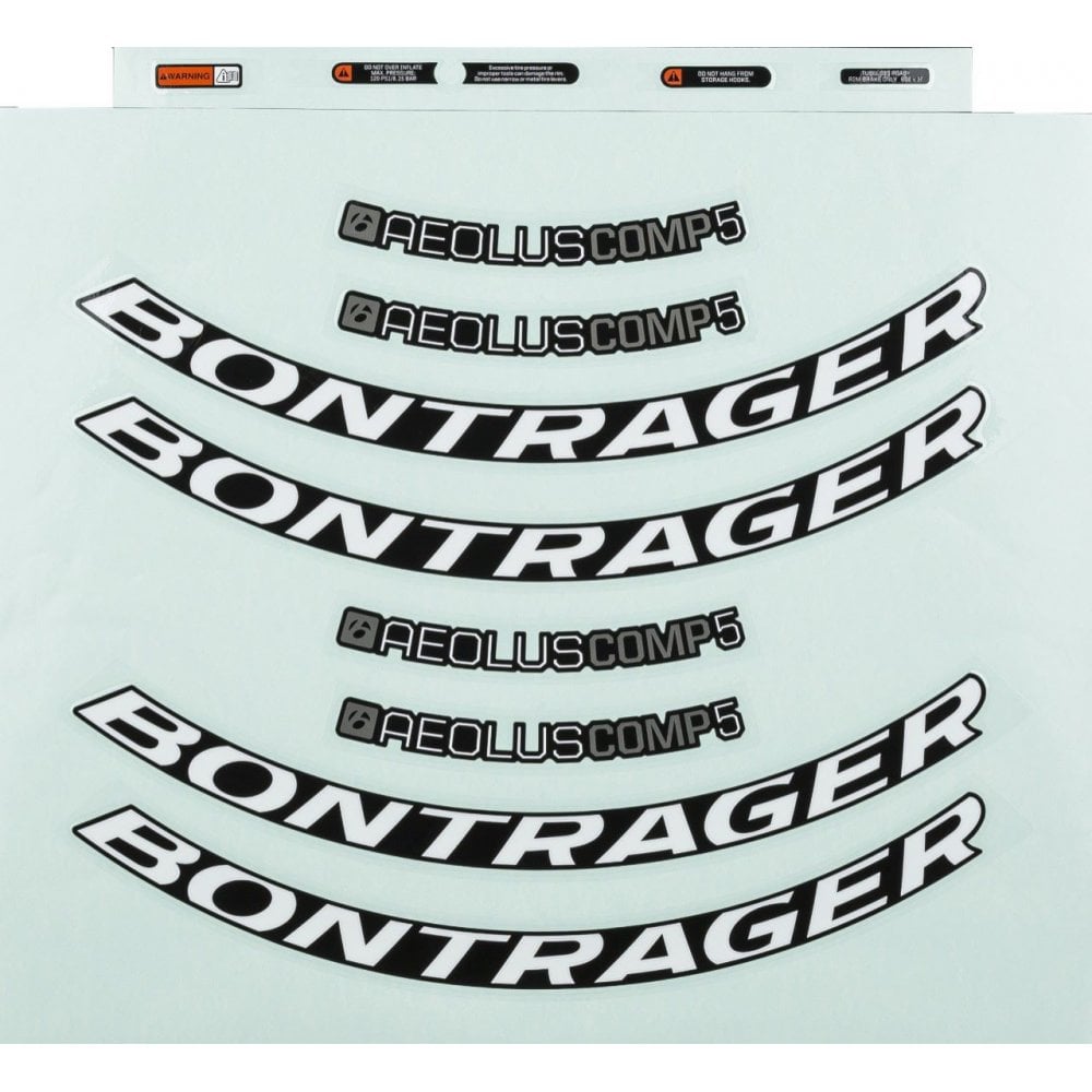 Bontrager Aeolus Comp Rim Decal Sets Wheel Spares