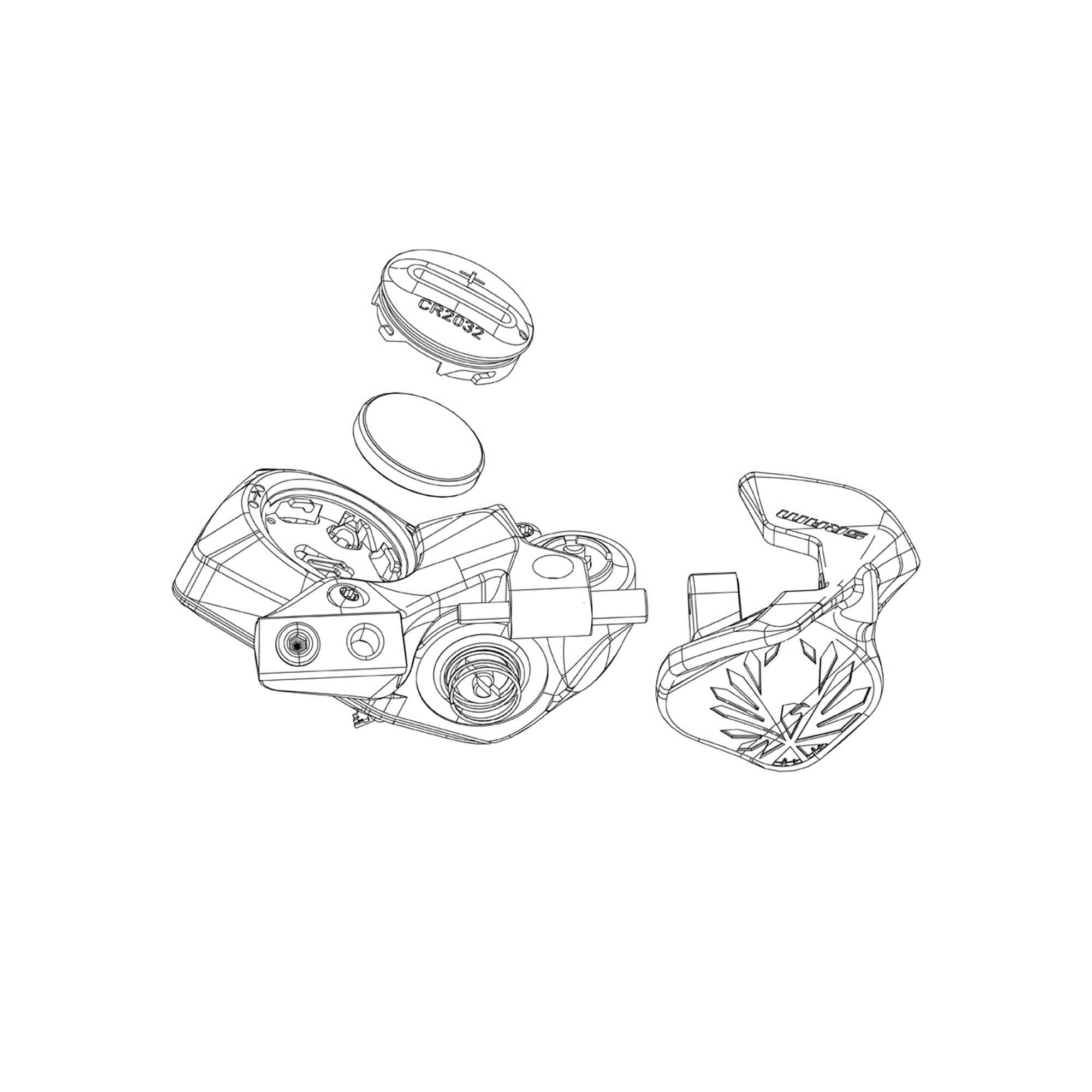 Sram Electronic Controller Pod Axs Battery Door Kit Coin Slot Version Including O-Ring E-Bike Spares