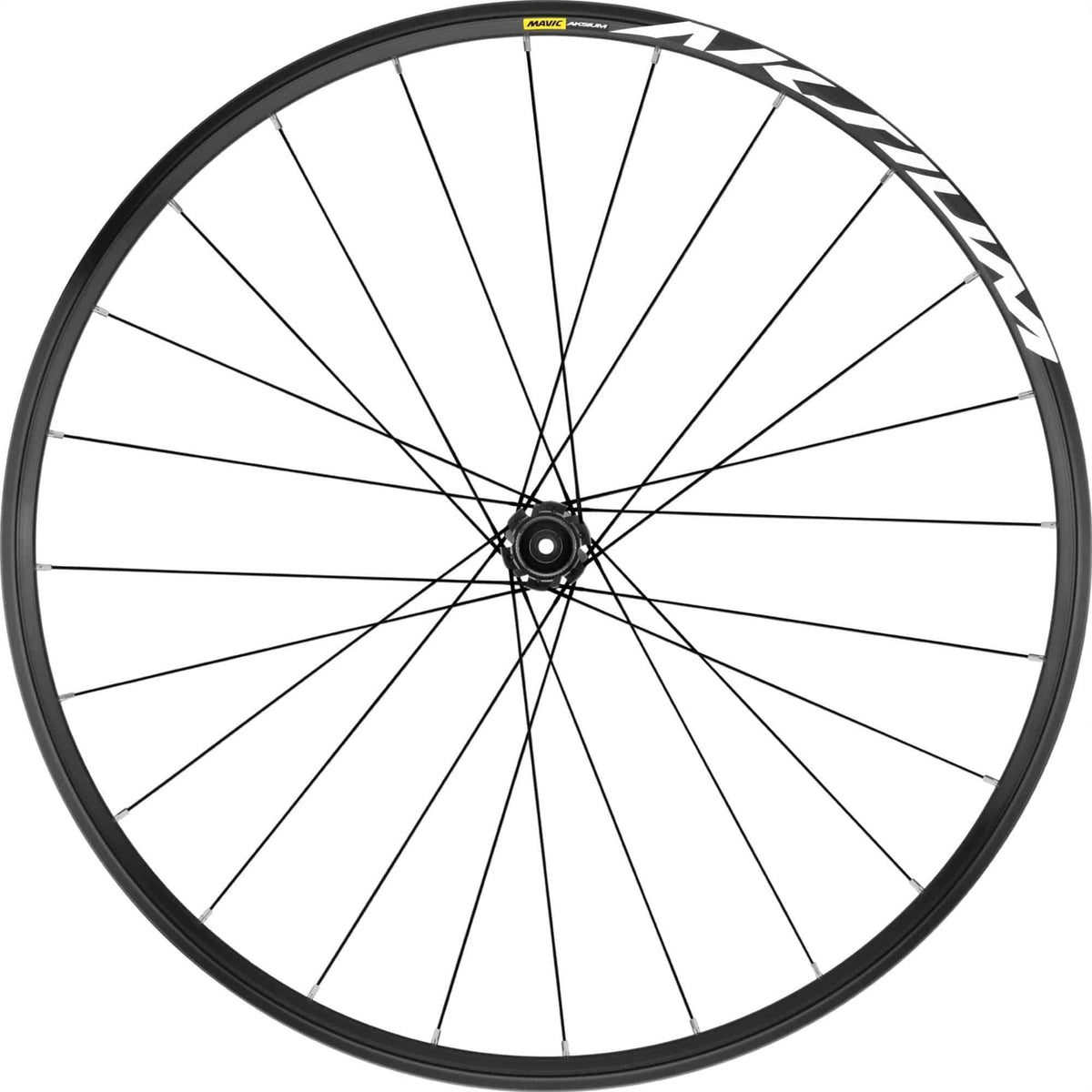 Mavic Aksium Disc Centre Lock road bike wheels with QRM bearings and Instant Drive 360 hub system, mounted on a bike.