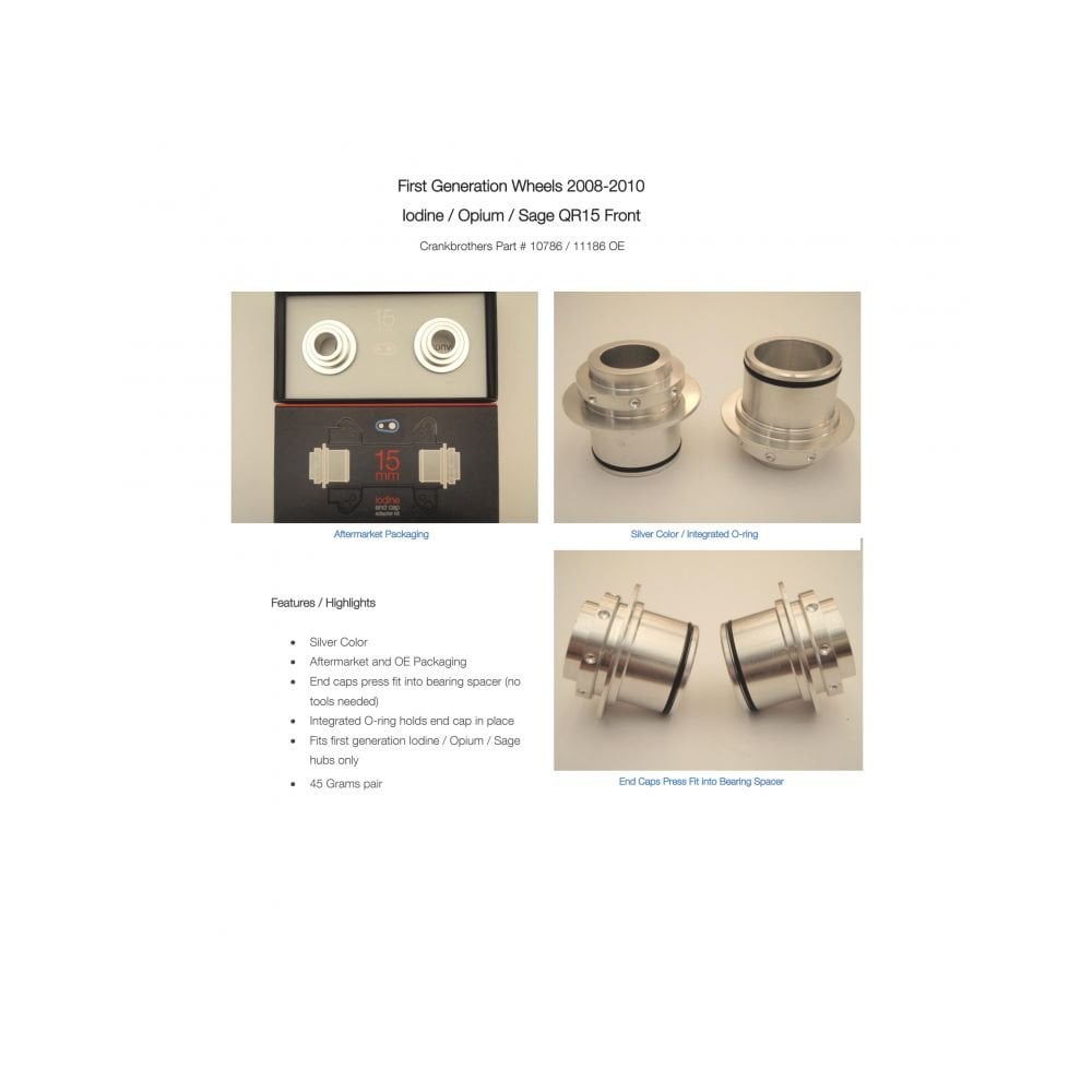 Crankbrothers End Caps 2008-2010 Crankbrothers Wheels Wheel Spares