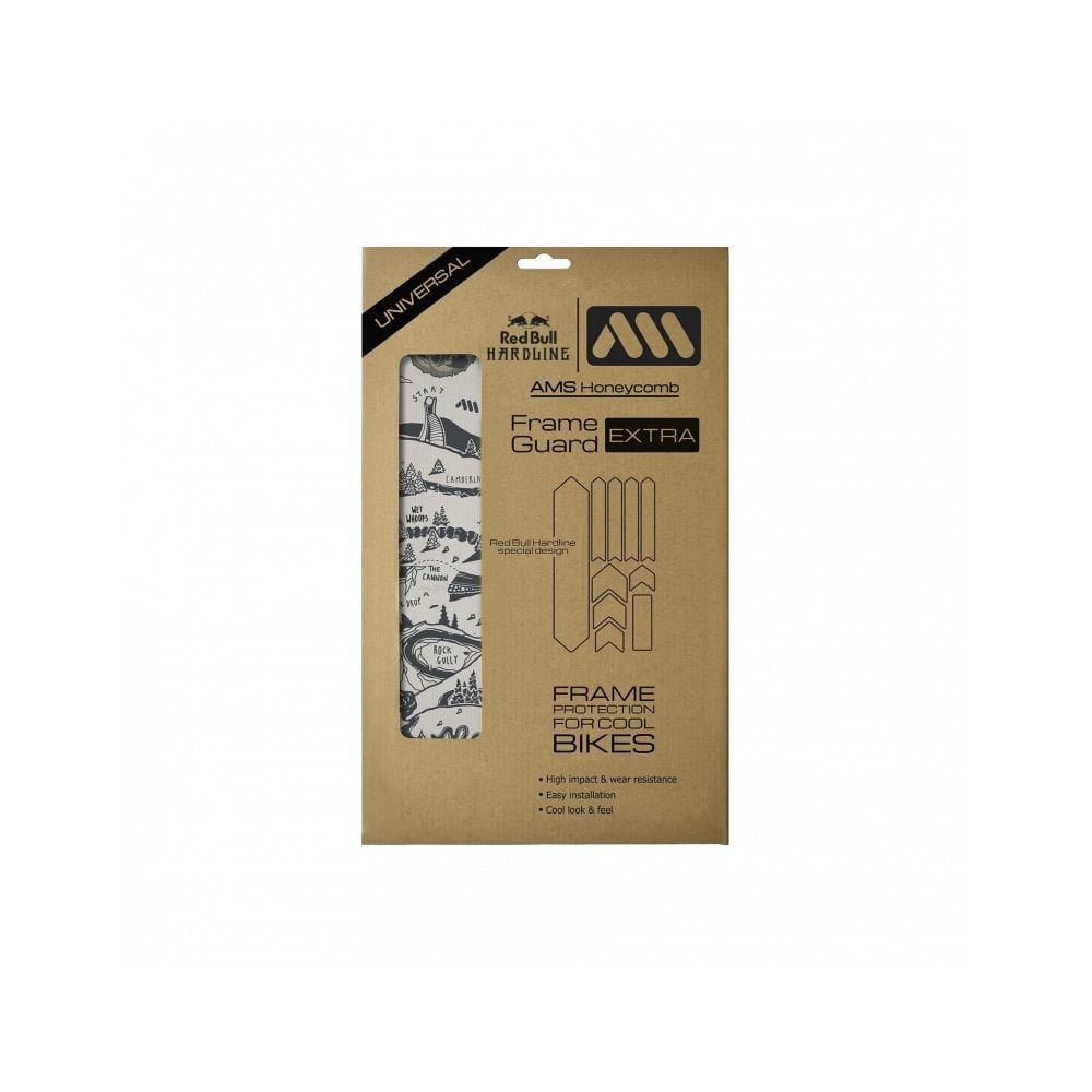 All Mountain Style Frame Protection & Stickers - Frame Guard Extra Red Bull Hardline