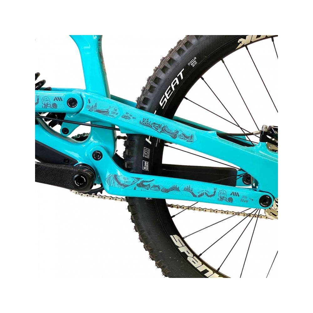 All Mountain Style Frame Protection & Stickers - Frame Guard Extra Red Bull Hardline
