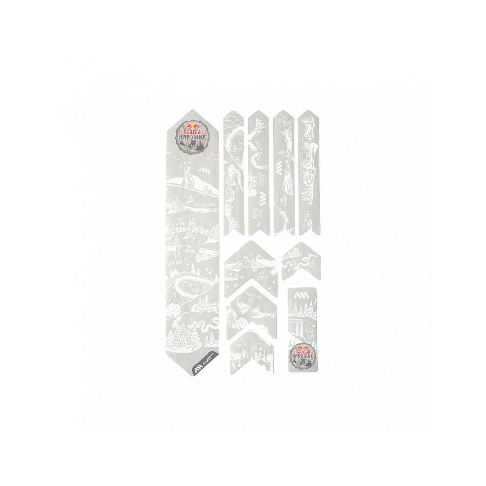 All Mountain Style Frame Protection & Stickers - Frame Guard Extra Red Bull Hardline