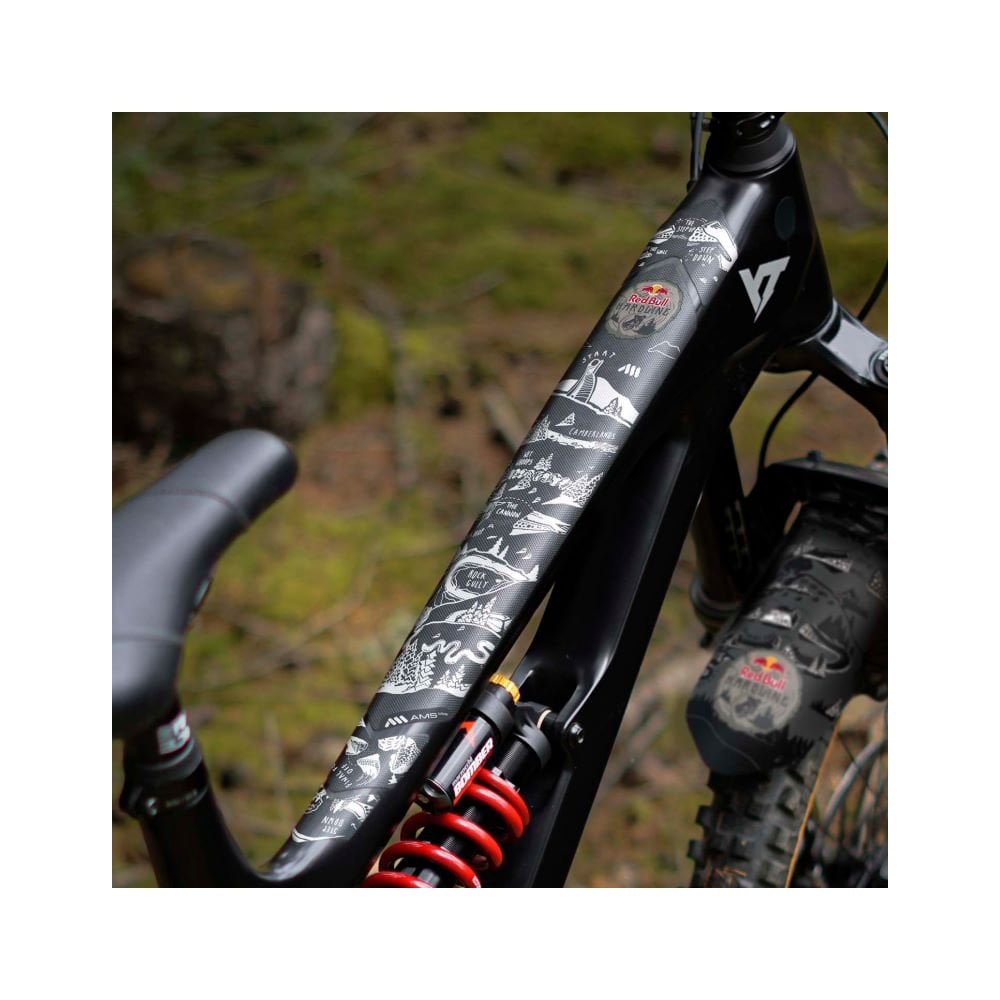 All Mountain Style Frame Protection & Stickers - Frame Guard Extra Red Bull Hardline