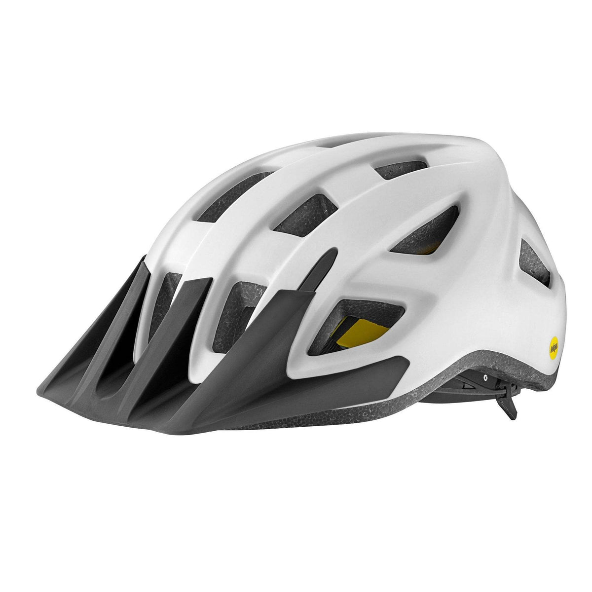 Giant Path Mips cycling helmet with visor, 360° Cinch Fit System, aerodynamic design, and safety features for cyclists.