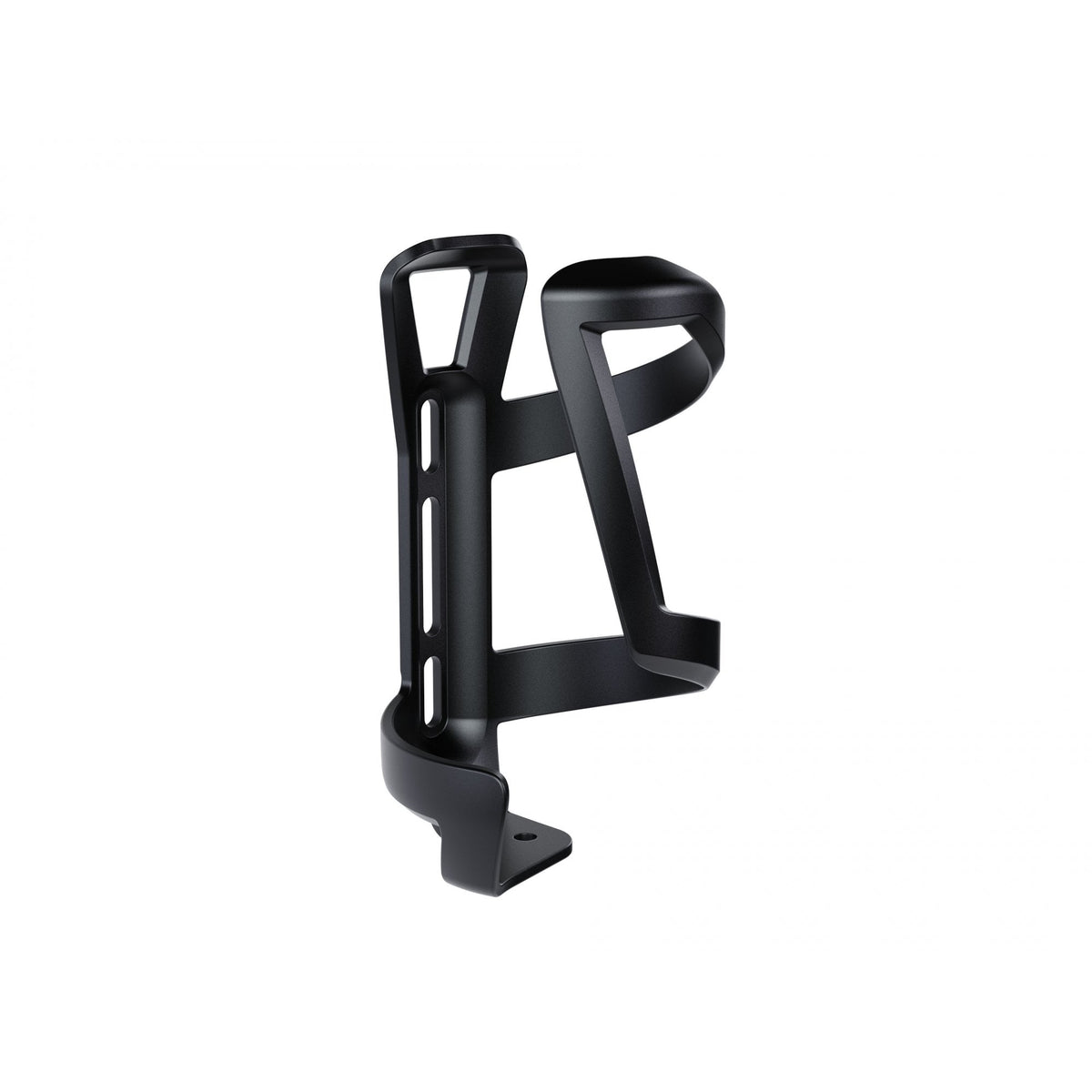 Trek eco-friendly left side load recycled water bottle cage mounted on a bike, showcasing sustainable cycling accessories.