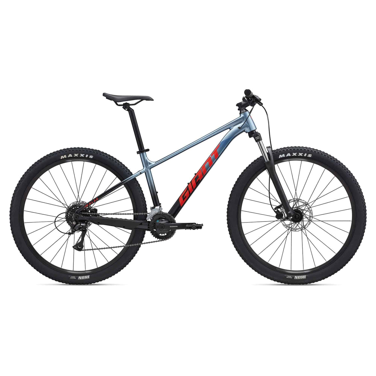 Giant Talon 3 mountain bike with ALUXX aluminum frame and Shimano Acera 1x drivetrain, ready for trail riding