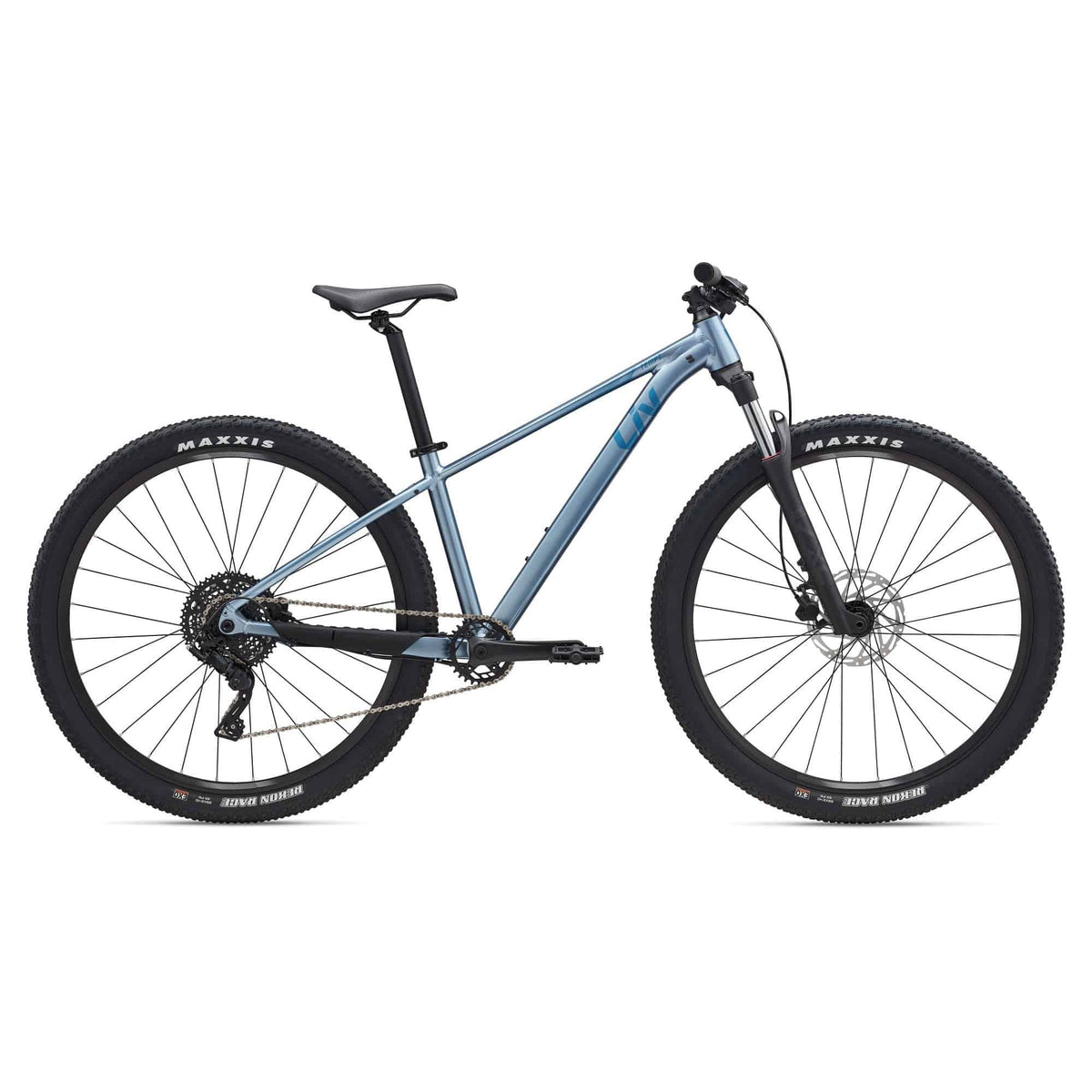 Liv Tempt 2 mountain bike with ALUXX aluminum frame, 27.5/29-inch wheels, 1x drivetrain, and internal cable routing.