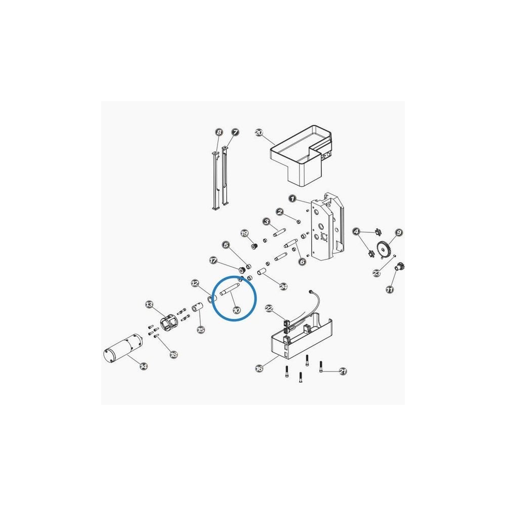 Park Tool Tool Spares - 2133 - Drive Gear Shaft For PRS-33/PRS-33.2