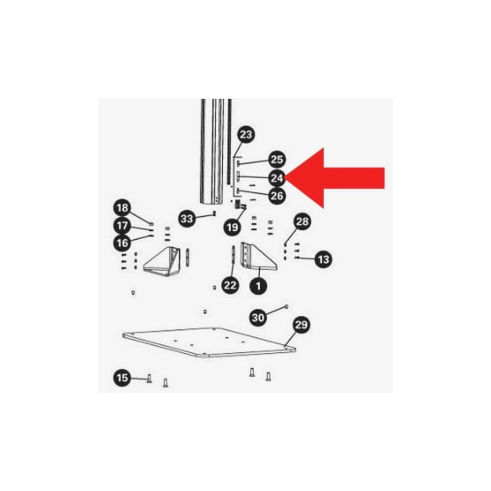 Park Tool Tool Spares - 2154 - Chain Tensioner Adjuster Barrel For PRS-33/PRS-33.2