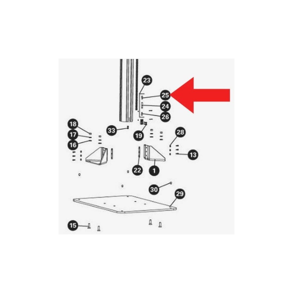 Park Tool Tool Spares - 2155 - Chain Tensioner, RH Thread - PRS-33/PRS-33.2