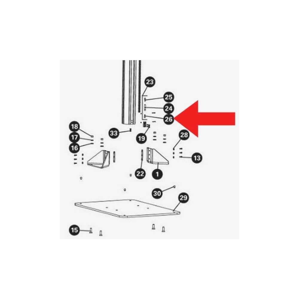 Park Tool Tool Spares - 2156 - Chain Tensioner, LH Thread - PRS-33/PRS-33.2