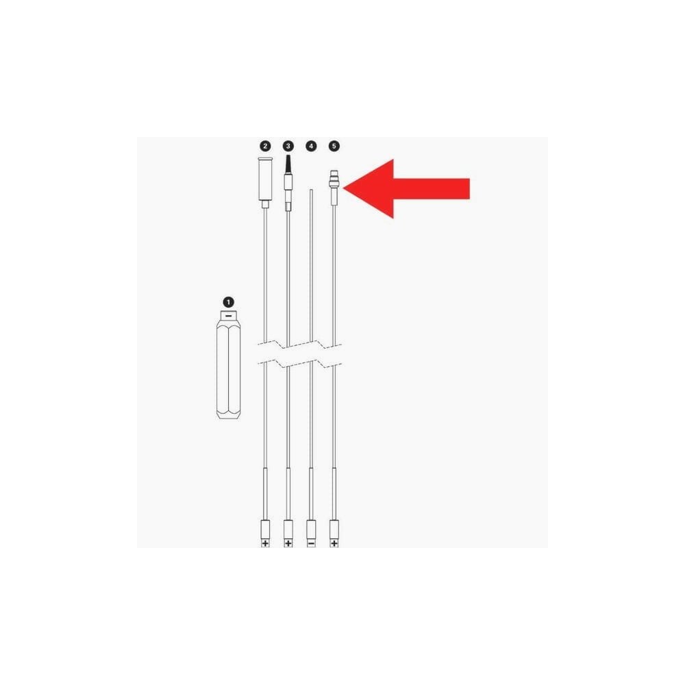 Park Tool Tool Spares - 348 - IR-1.2 Replacement Cable with Di2 Adapter