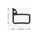 Aztec E-Bike Disc Brake Pads For Sram Hrd Red 22 / Force 22 And Others Disc Pads