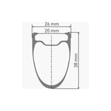 Dt Swiss Arc 1100 Dicut 30-Year Disc Brake Wheel Carbon Clincher 38 X 20 Mm Rim Front Wheel