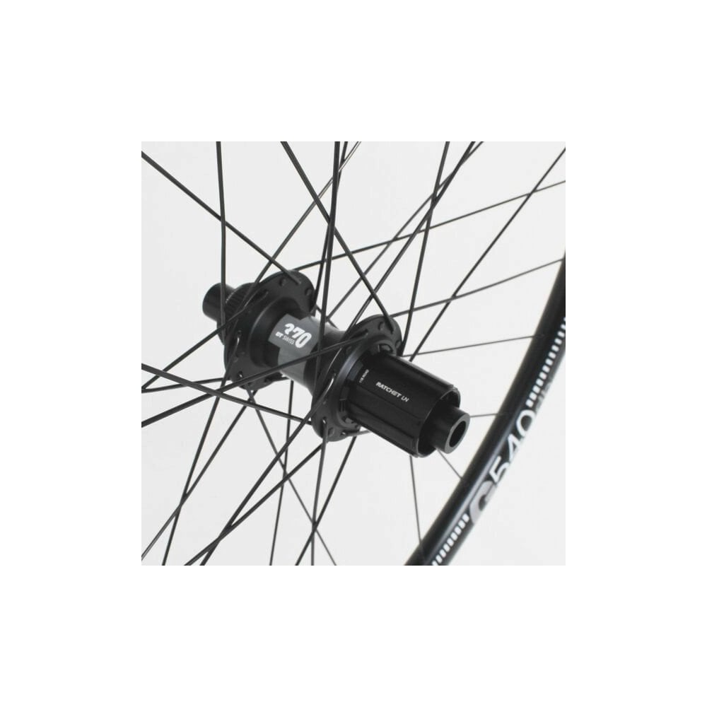 M Part Wheels Gravel Rear Wheel Dt 370 Cl Hub G 540 Rim Tlr Black 700C Wheel