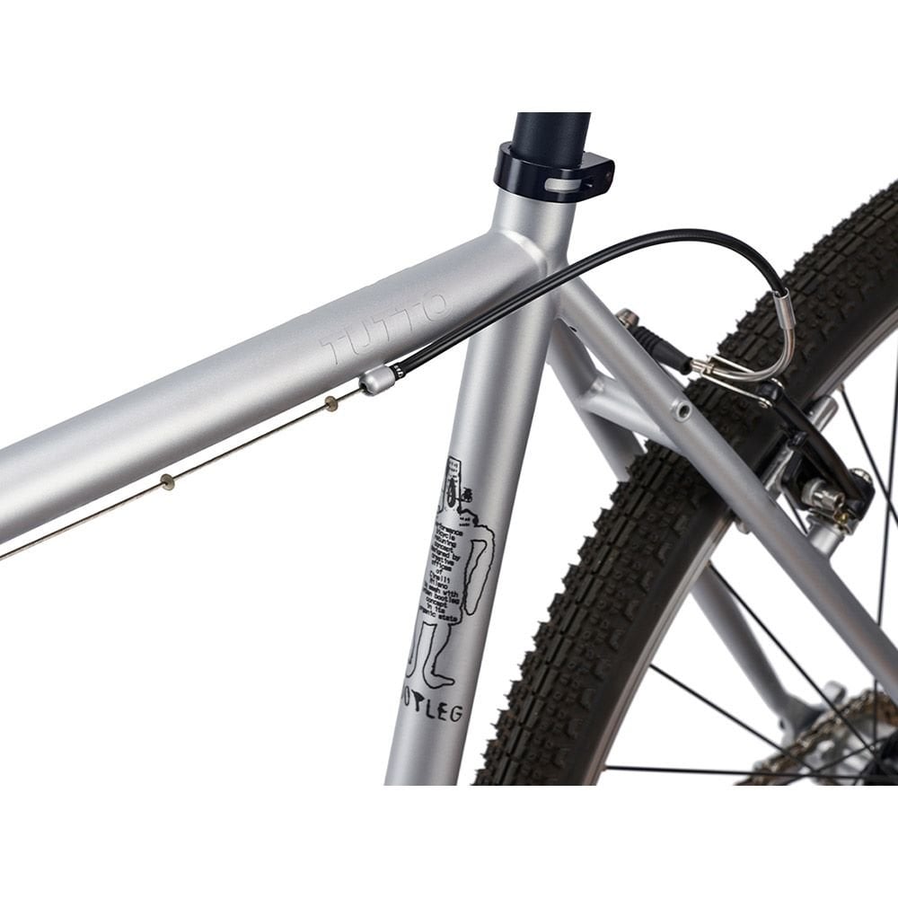 Cinelli Tutto Plus Silver Flat Bar Bike Road Bike