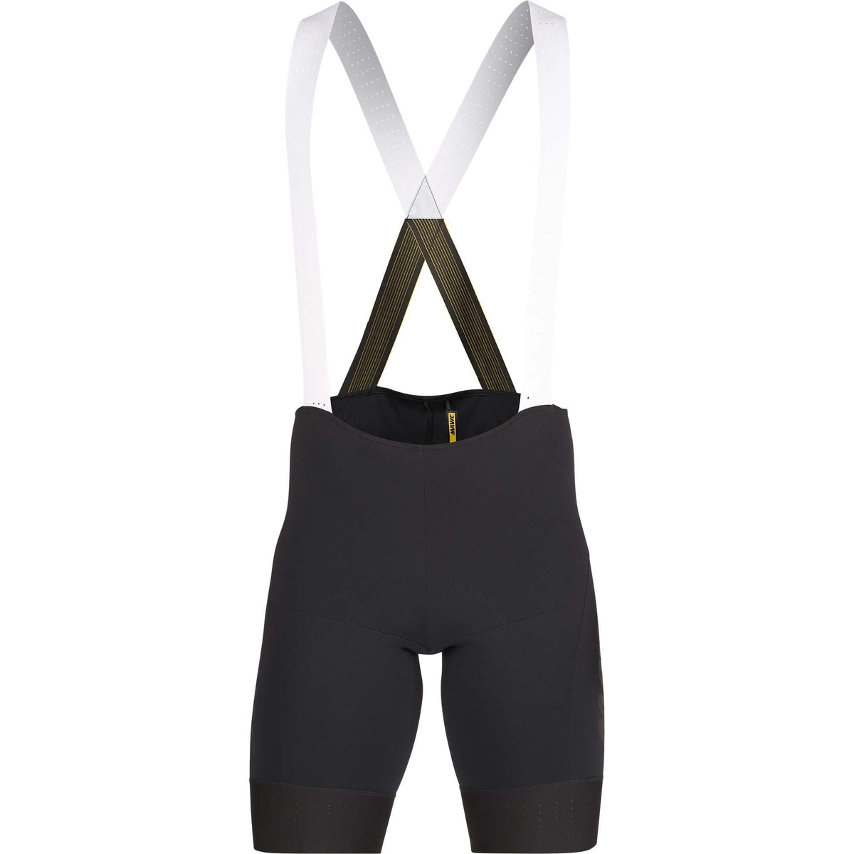 Mavic Cosmic Pro Bib Shorts, breathable and compressive cycling apparel with Ortholite chamois for comfort and performance.
