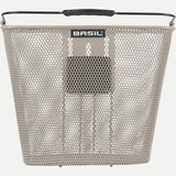 Aztec Panniers & Bags - Bilbao front bicycle basket KF nude metallic