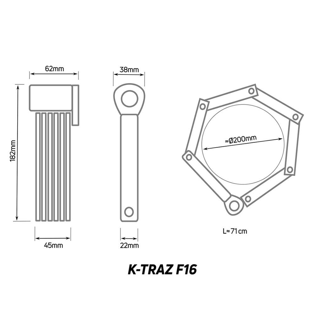 Zefal D-Locks - K-Traz F16 Folding Lock