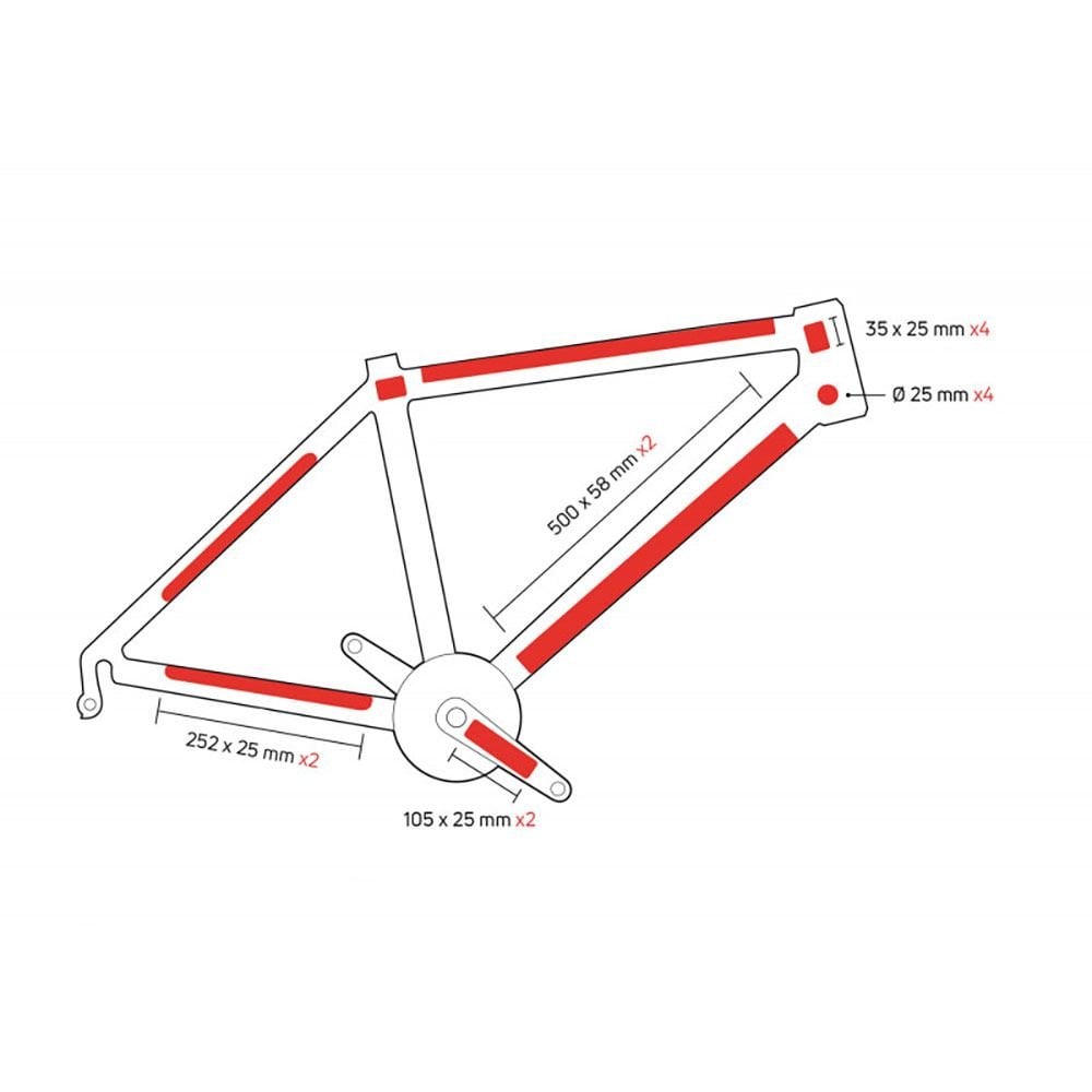 Zefal Frame Protection & Stickers - Matt Skin Armour Bike Frame Protection