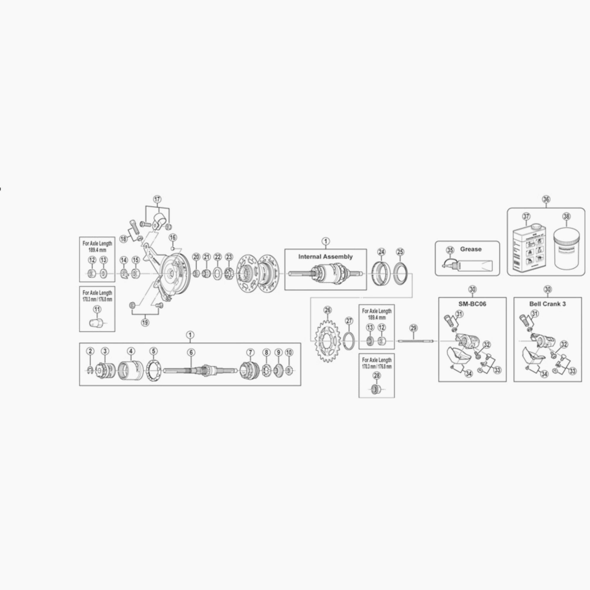 Shimano Br Im31 In/Cable Bolt Spares & Accessories